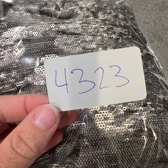 ALLSAINTS Women's Leigh Sequin Blazer Size 8 In Silver - Picture 12 of 12